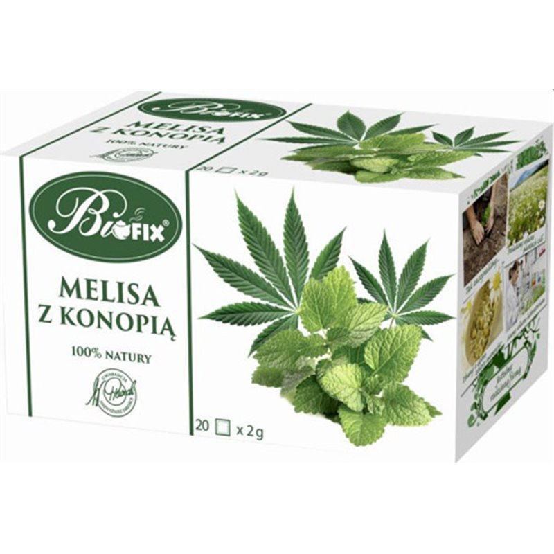 BIFIX HERBATA ZIOŁOWA MELISA Z KONOPIĄ 20x2g 40g