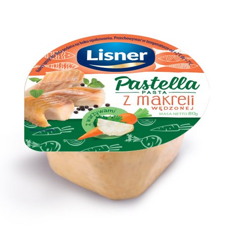LISNER PASTELLA Z MAKRELI WĘDZONEJ 80g
