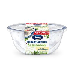 LISNER FILETY ŚLEDŹ ATLANTYCKI W ŚMIETANIE 280g+25% 350g