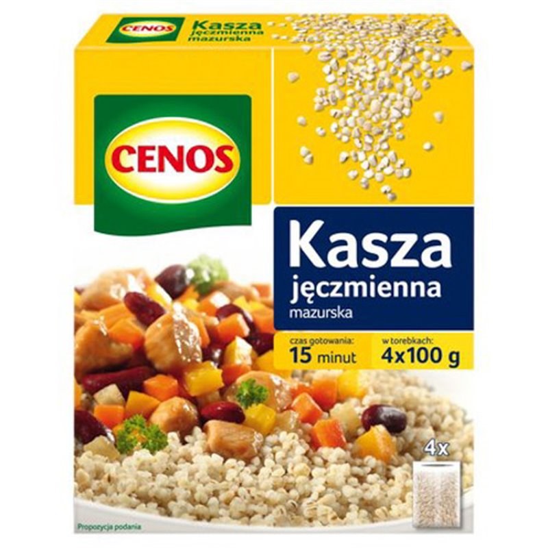 CENOS KASZA JĘCZMIENNA MAZURSKA 4x100g 400g