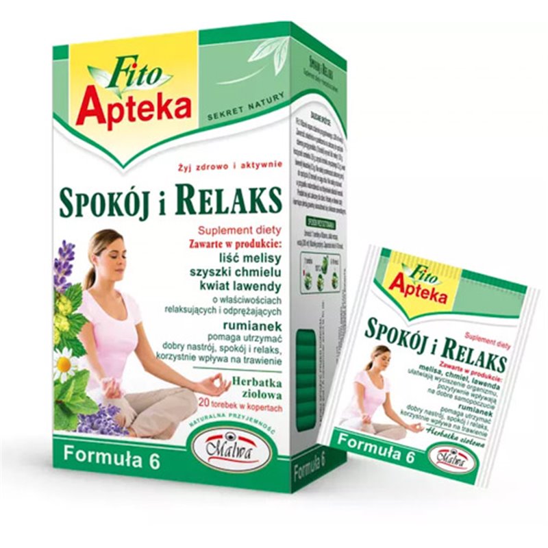 MALWA HERBATA FITO-APTEKA SPOKÓJ I RELAKS 20x2g 40g