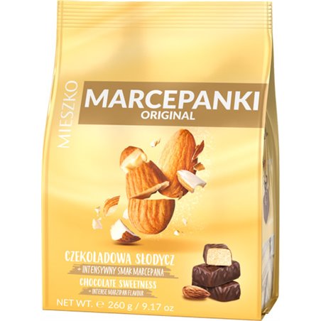 MIESZKO CZEKOLADKI MARCEPAN 260g