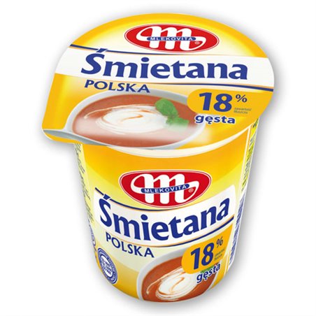 MLEKOVITA ŚMIETANA POLSKA 18% 400g