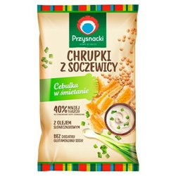 PRZYSNACKI CHRUPKI Z SOCZEWICY CEBULKA W ŚMIETANIE 80g