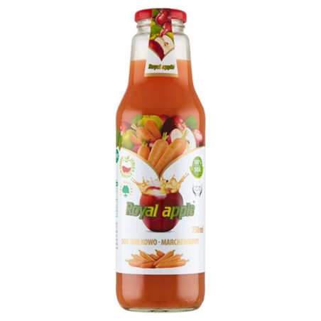 ROYAL APPLE SOK 100% JABŁKO MARCHEW 0,75L