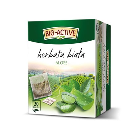 HERBAPOL HERBATA BIG-ACTIVE BIAŁA Z ALOESEM 20x1,5g 30g