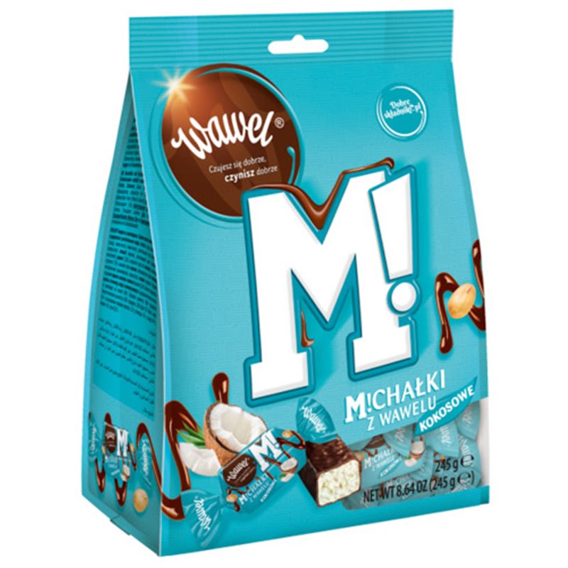WAWEL BOMBONIERKA MICHAŁKI KOKOSOWE 245g