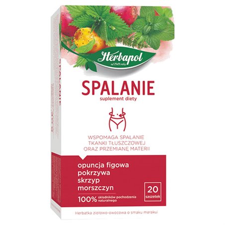 HERBAPOL HERBATA ZIOŁOWA SPALANIE 20x2g 40g
