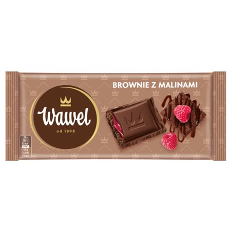 WAWEL CZEKOLADA BROWNIE Z MALINAMI 100g