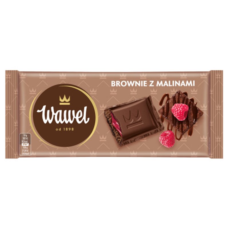 WAWEL CZEKOLADA BROWNIE Z MALINAMI 100g