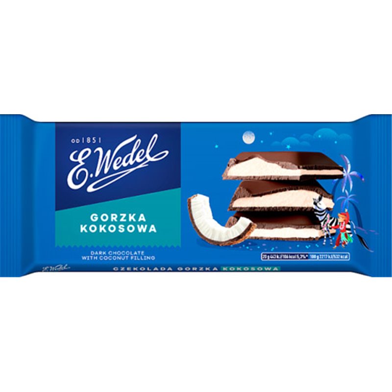 WEDEL CZEKOLADA GORZKA KOKOSOWA 100g