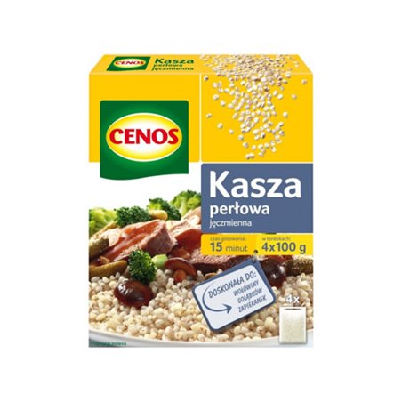 CENOS KASZA JĘCZMIENNA PERŁOWA 4x100g 400g