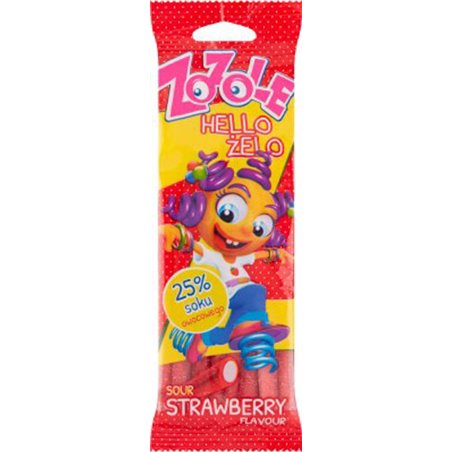 MIESZKO ŻELKI ZOZOLE TRUSKAWKOWE KWAŚNE 75g