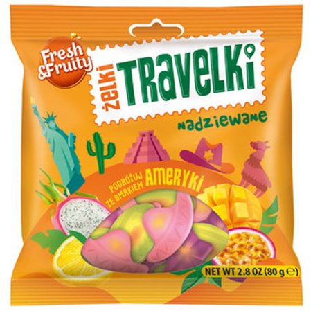WAWEL ŻELKI TRAVELKI SMAK AMERYKI 80g