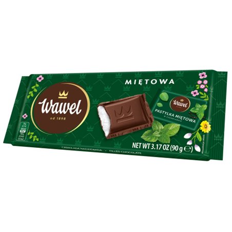 WAWEL CZEKOLADA MIĘTOWA 90g