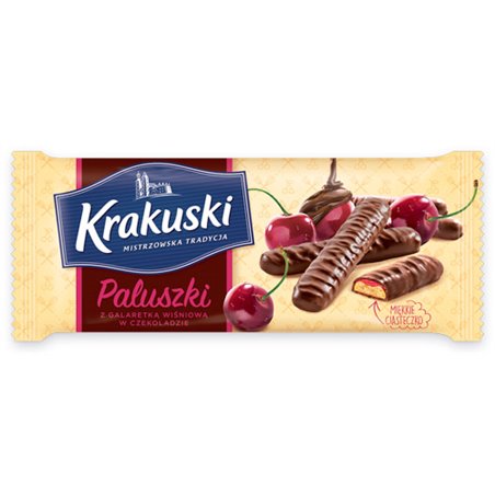 BAHLSEN PALUSZKI KRAKUSKI Z GALARETKĄ WIŚNIOWĄ W CZEK. 144g