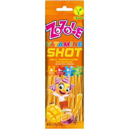 MIESZKO ŻELKI ZOZOLE STICKS VITAMINE SHOT 75g