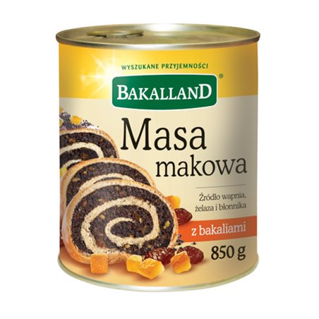 BAKALLAND MASA MAKOWA 850g