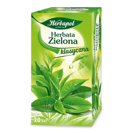 HERBAPOL HERBATA ZIELONA 20x2g 40g