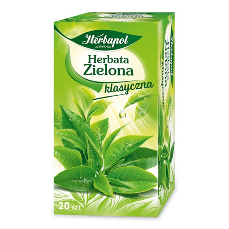 HERBAPOL HERBATA ZIELONA 20x2g 40g
