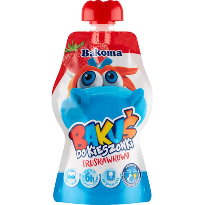 BAKOMA SEREK BAKUŚ DO KIESZENI TRUSKAWKA 80g