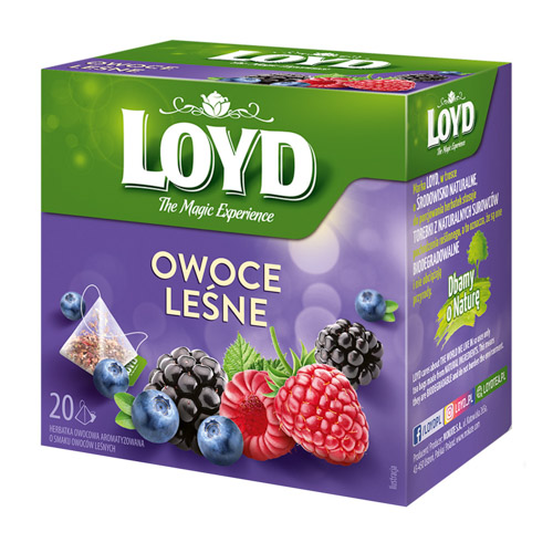 MOKATE HERBATA LOYD OWOCE LEŚNE PIRAMIDKA 34G