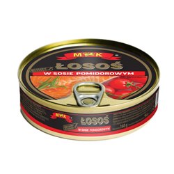M&K RYBA ŁOSOŚ W SOSIE POMIDOROWYM 160g