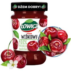 ŁOWICZ DŻEM WIŚNIOWY 280g