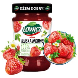 ŁOWICZ DŻEM TRUSKAWKOWY 280g