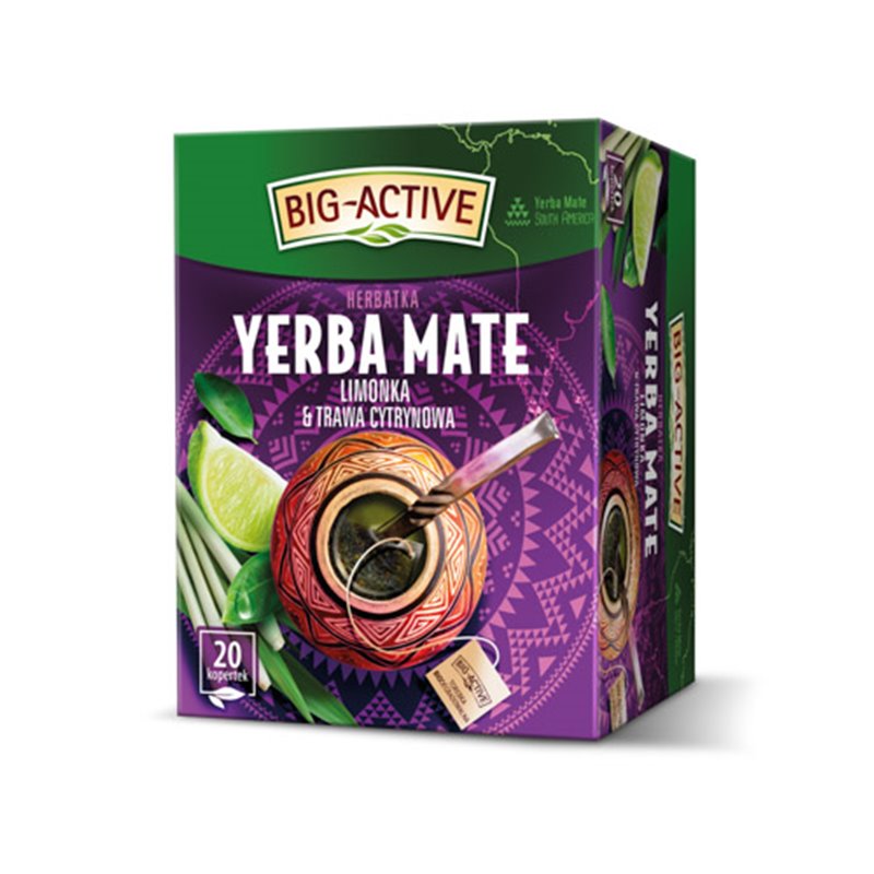 HERBAPOL HERBATA YERBA MATE LIMONKA Z TRAWĄ CYTRYNOWĄ 20x2,7g 54g