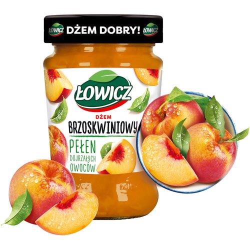 ŁOWICZ DŻEM BRZOSKWINIOWY 260g