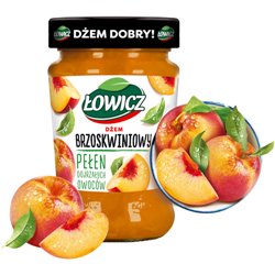 ŁOWICZ DŻEM BRZOSKWINIOWY 260g