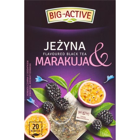 HERBAPOL HERBATA BIG-ACTIVE JEŻYNA & MARAKUJA 20x2g 40g