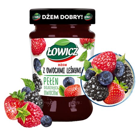ŁOWICZ DŻEM OWOCE LEŚNE 280g