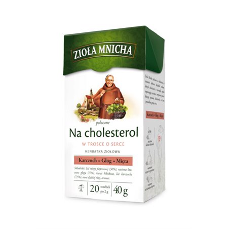 HERBAPOL HERBATA BIG-ACTIVE ZIOŁA MNICHA NA CHOLESTEROL 20x2g 40g