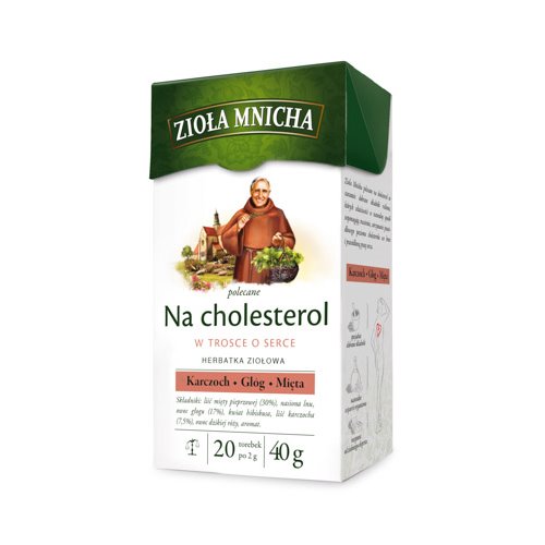 HERBAPOL HERBATA BIG-ACTIVE ZIOŁA MNICHA NA CHOLESTEROL 20x2g 40g