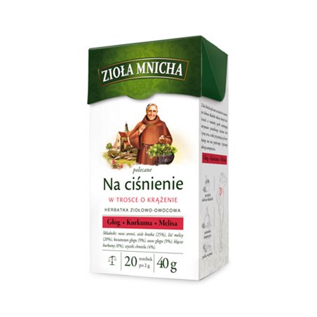 HERBAPOL HERBATA BIG-ACTIVE ZIOŁA MNICHA NA CIŚNIENIE 20x2g 40g