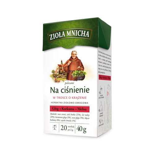 HERBAPOL HERBATA BIG-ACTIVE ZIOŁA MNICHA NA CIŚNIENIE 20x2g 40g