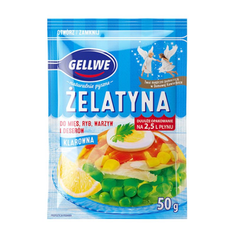 GELLWE ŻELATYNA SPOŻYWCZA 50g