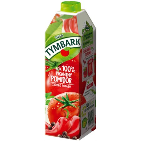 TYMBARK SOK POMIDOROWY PIKANTNY 1L