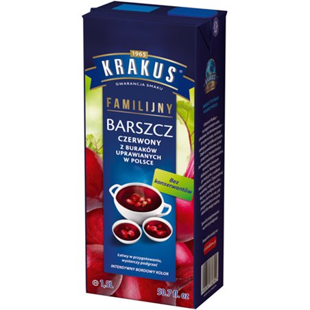 KRAKUS ZUPA BARSZCZ CZERWONY 1,5L
