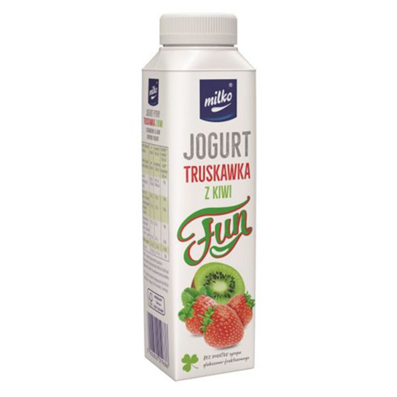 MLEKPOL JOGURT PITNY MILKO FUN TRUSKAWKA Z KIWI 330g
