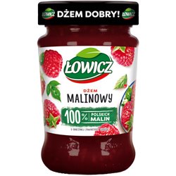 ŁOWICZ DŻEM MALINOWY 280g