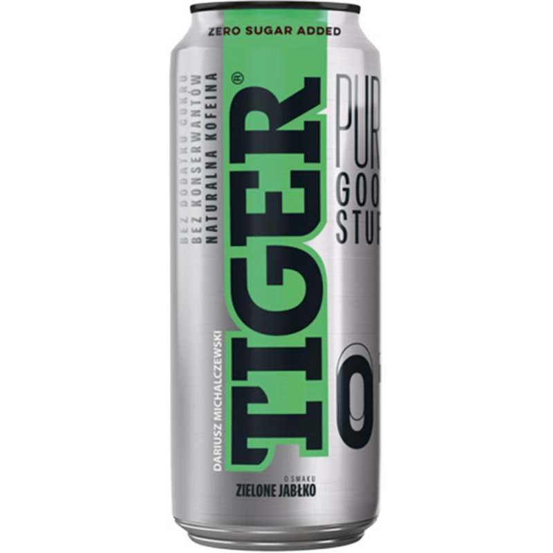 GELLWE NAPÓJ TIGER ENERGETYCZNY PURE ZIELONE JABŁKO 500ml