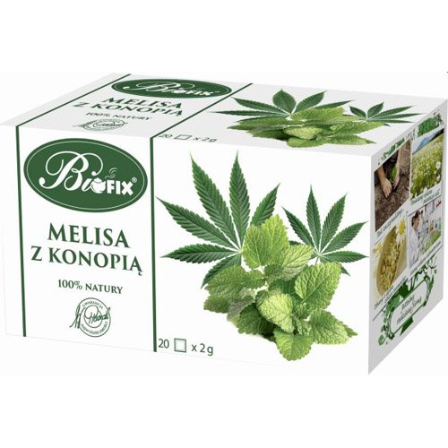 BIFIX HERBATA ZIOŁOWA MELISA Z KONOPIĄ 20x2g 40g