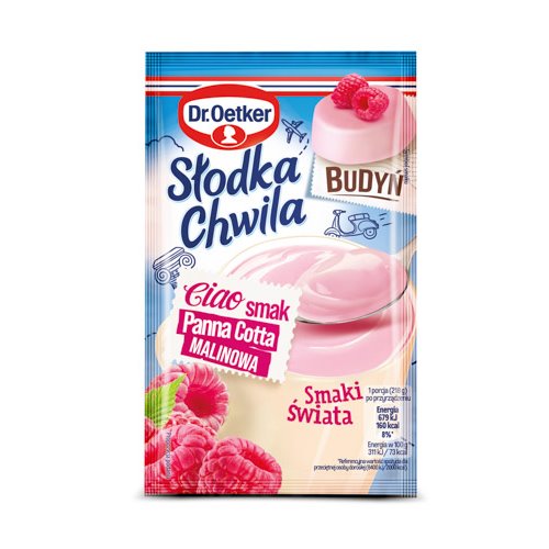 DR.OETKER BUDYŃ SŁODKA CHWILA PANNA COTTA MALINOWA 43G
