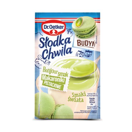 DR.OETKER BUDYŃ SŁODKA CHWILA MAKARONIKI PISTACJOWE 42G