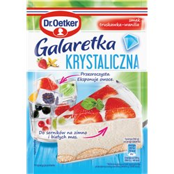DR.OETKER GALARETKA KRYSTALICZNA TRUSKAWKA-WANILIA 72G