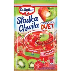 DR.OETKER KISIEL DUET SŁODKA CHWILA TRUSKAWKA KIWI 32G