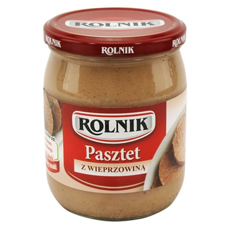 ROLNIK PASZTET WIEPRZOWY SŁOIK 480g